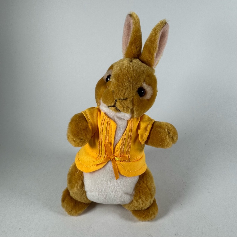 Ty Plush Peter Rabbit Mopsy 7" 2018 Yellow Brown Bunny Stuffed Animal Toy